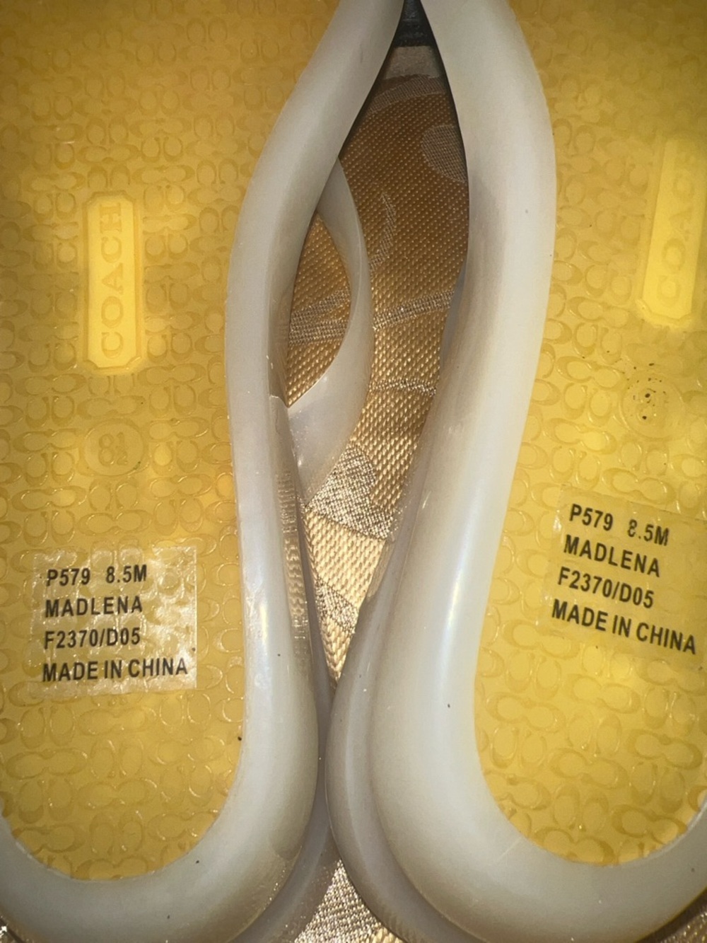 New Coach Madlena Clear Jelly Sandals With Baubles- Size 8.5 - Picture 6 of 8